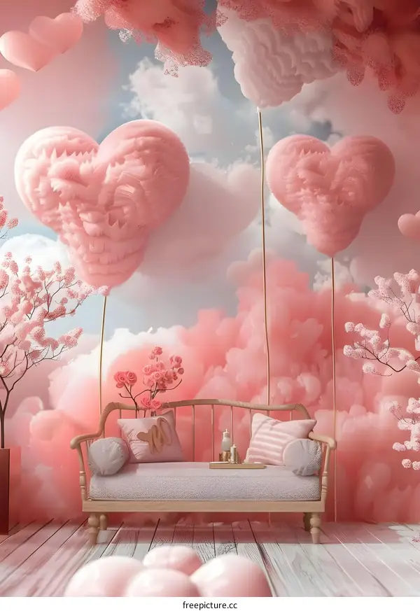 A beautiful pink girly room