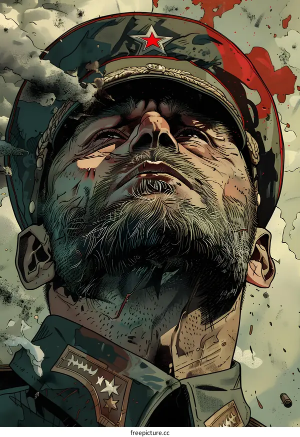 Portrait of a Soviet soldier