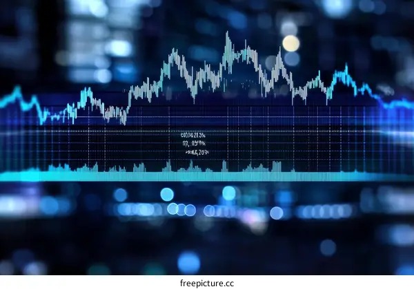 Financial Market Stock Chart Illustration