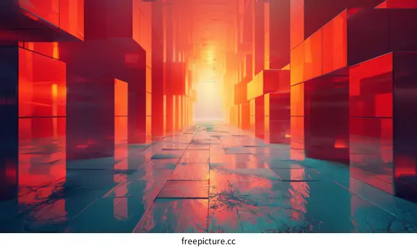 Futuristic Sci-Fi Corridor: Architectural Design