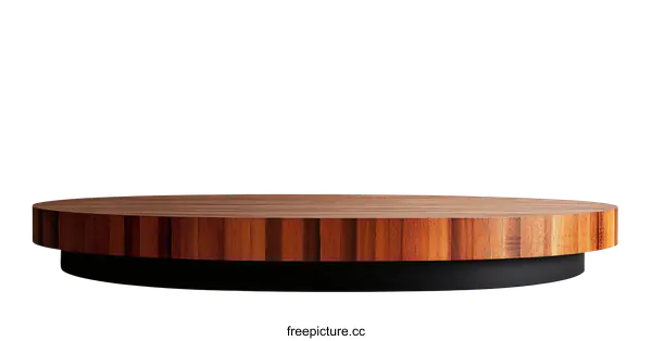 [Transparent Background PNG]Wooden Round Tabletop Display