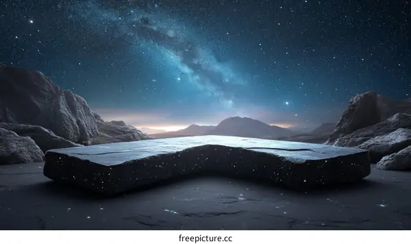 Cosmic Stone Platform Under the Milky Way