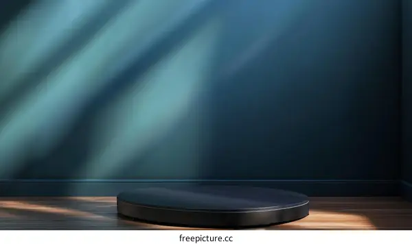 Modern Minimalist Dark Blue Room Display Stage