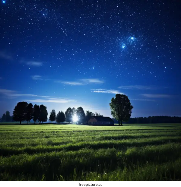 starry night field house