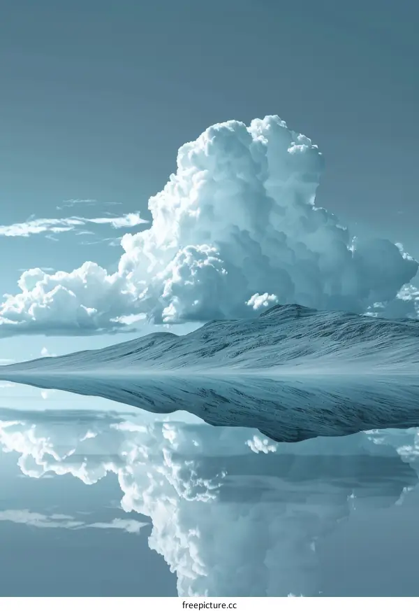 Majestic Glacial Peaks Reflected in a Serene Lake