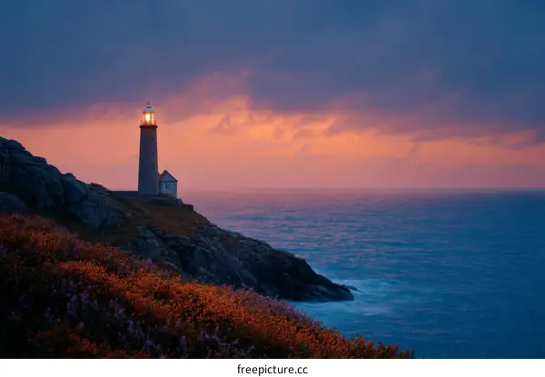 Coastal Lighthouse at Sunrise/Sunset