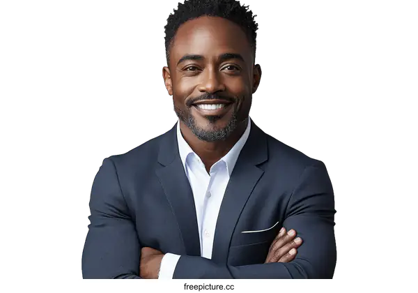 [Transparent Background PNG]Confident Business Professional Portrait