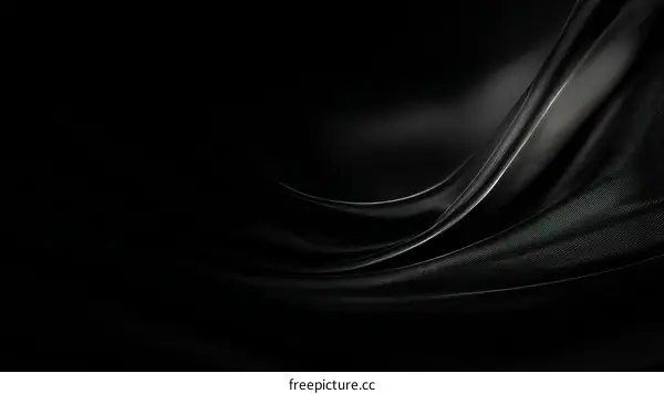 Dark Luxurious Black Fabric Texture