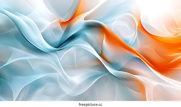 Abstract Flowing Colors Design