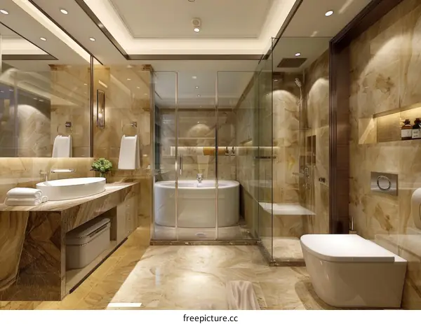 Bright and Spacious Luxury Bathroom
