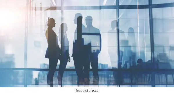 Business people discussing new project in modern office