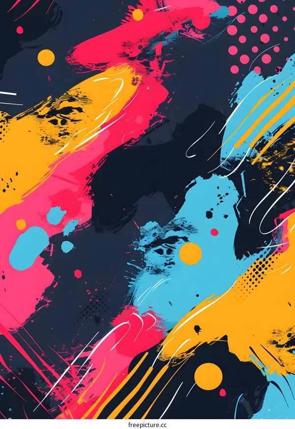 Colorful abstract painting