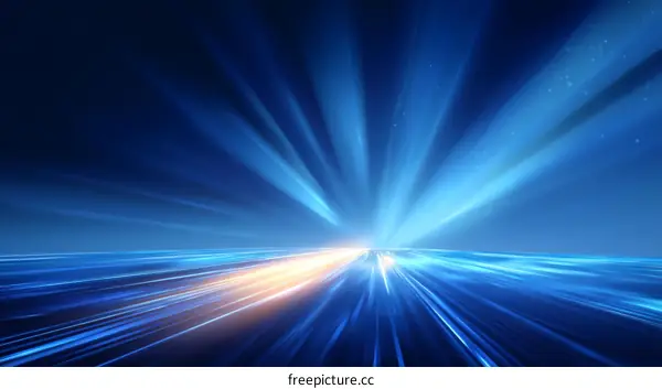 Abstract Night Road Speed Lines