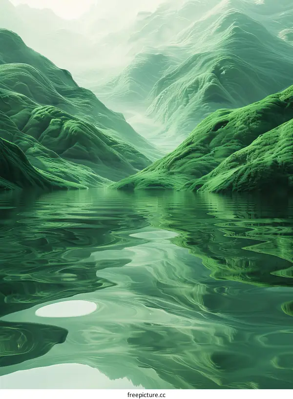 Green Mountains and Crystal Lake