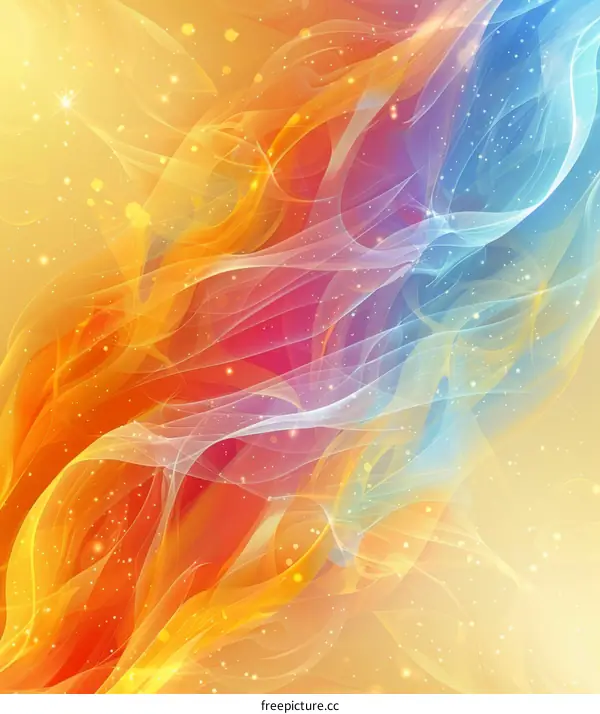 Abstract Flowing Fire