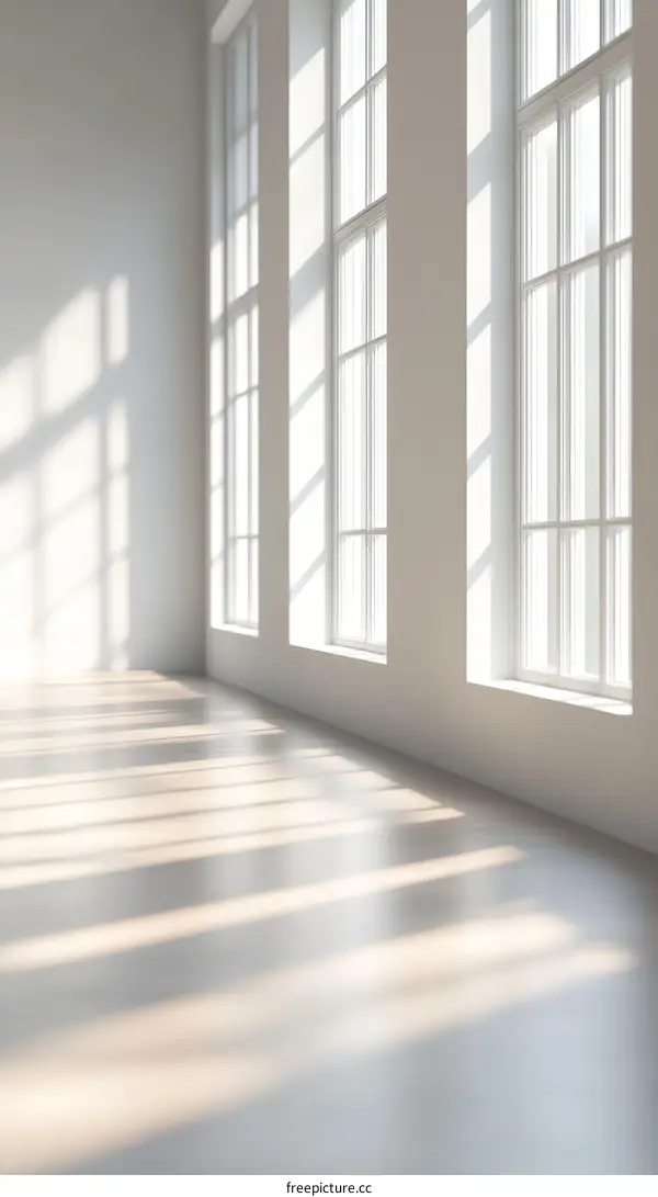 Empty Modern Interior with Sunlight