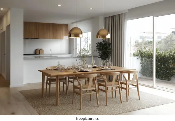 Modern Minimalist Dining Room Interior Design