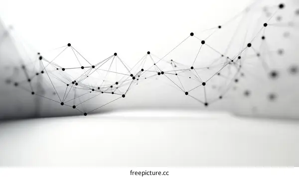 Abstract Network Structure Illustration