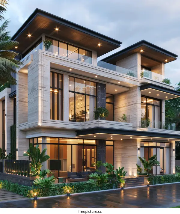 Modern Luxury Mansion Exterior Design