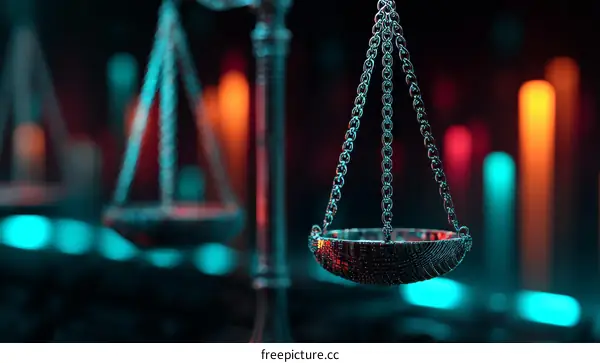 Justice Scales Symbol of Balance and Equality