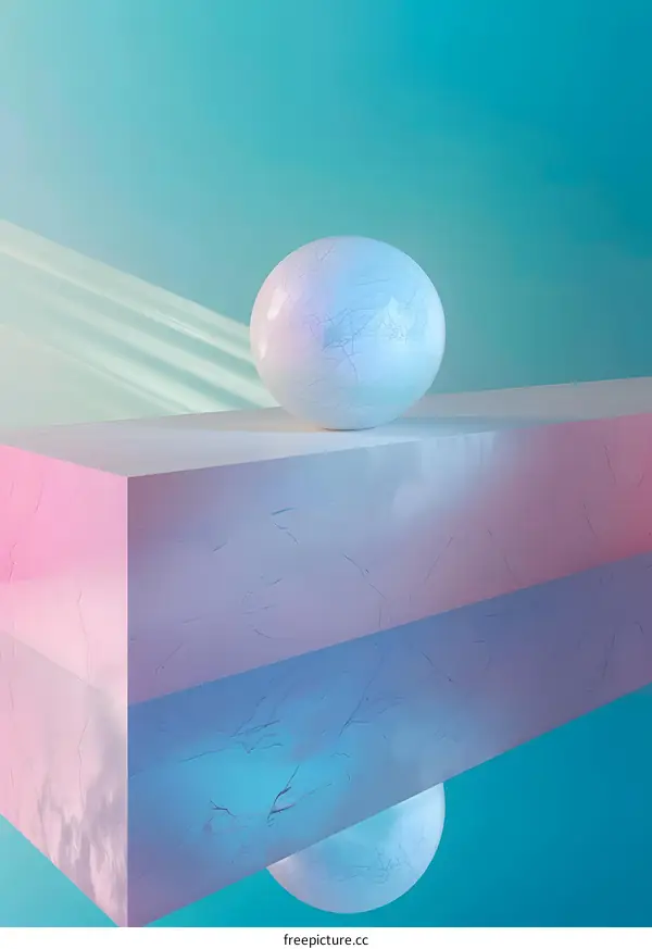 Abstract 3D Sphere Minimalist Design