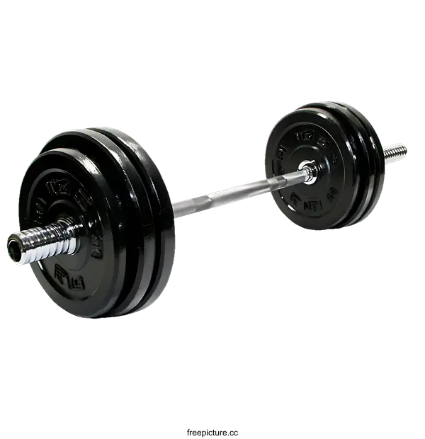 [Transparent Background PNG]Weightlifting Barbell Set with Weights