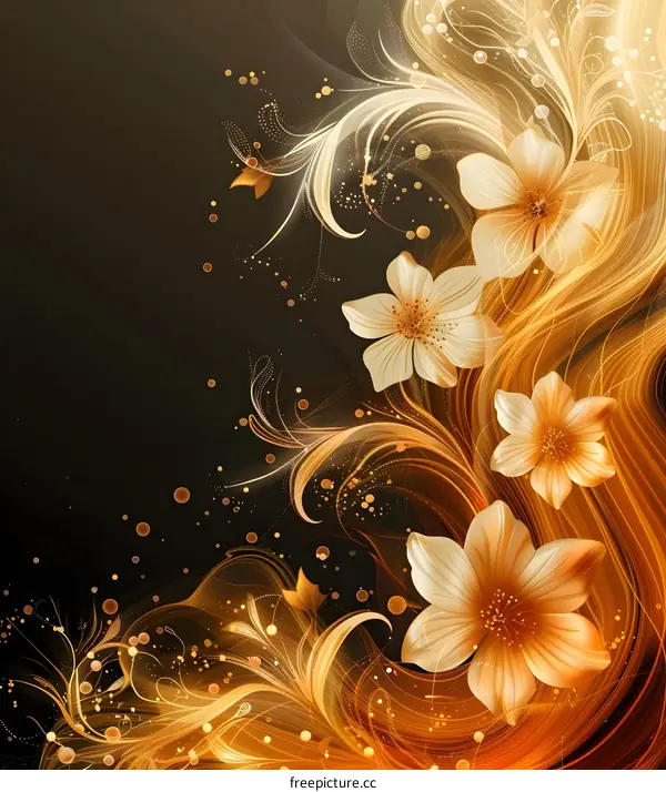 Golden flowers