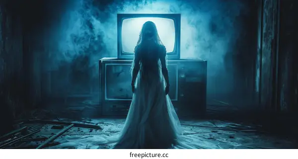 The ghost bride in the TV