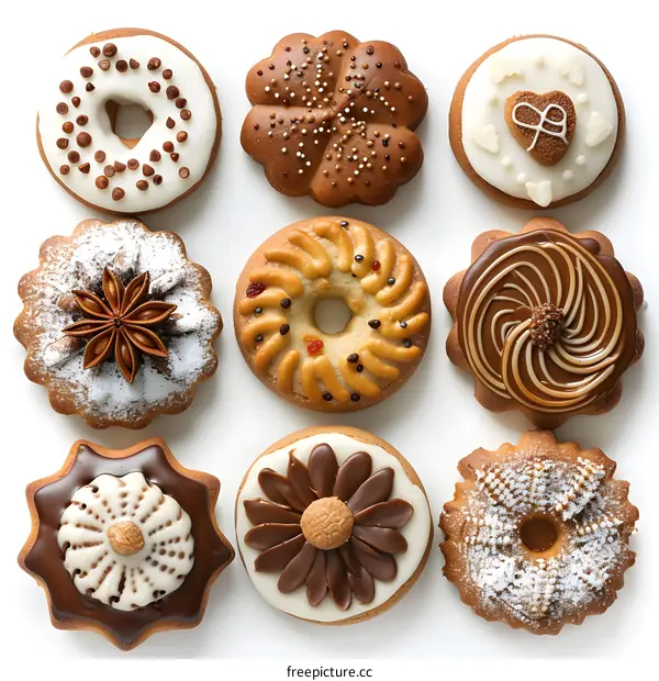 Decorative gingerbread cookies