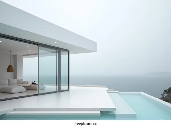 Modern Minimalist House with Infinity Pool and Ocean View
