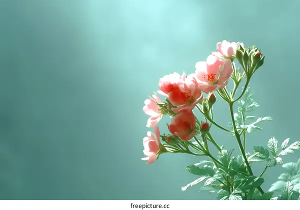 Beautiful Pink Flowers in Soft Light