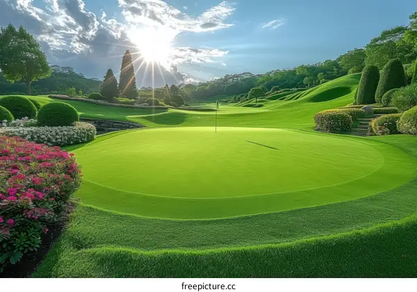 Beautiful Golf Course Landscape