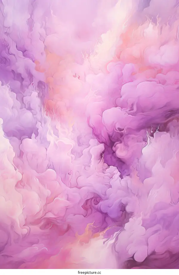 Vibrant Purple and Pink Abstract Art