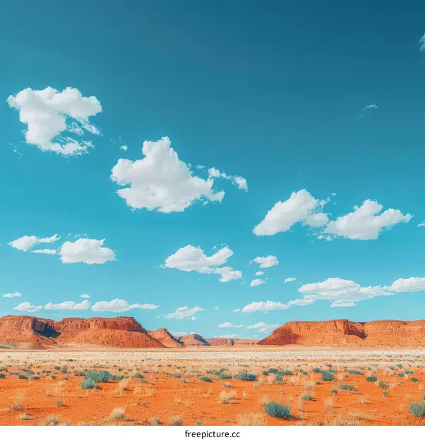 Captivating Desert Landscape with Majestic Red Rock Formations