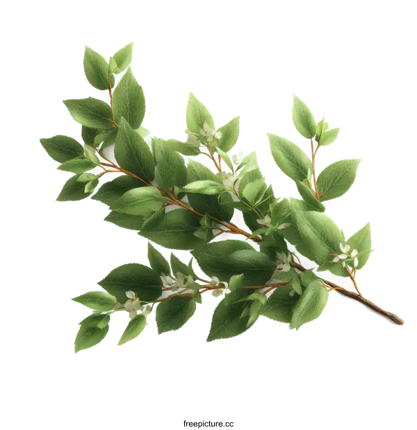 [Transparent Background PNG]Artificial Branches with Leaves and Flowers