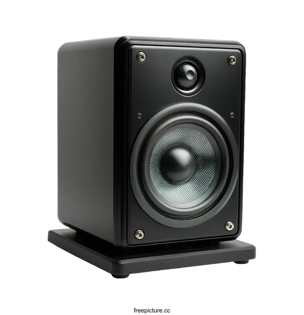 [Transparent Background PNG]Black Modern Speaker High-Quality Studio
