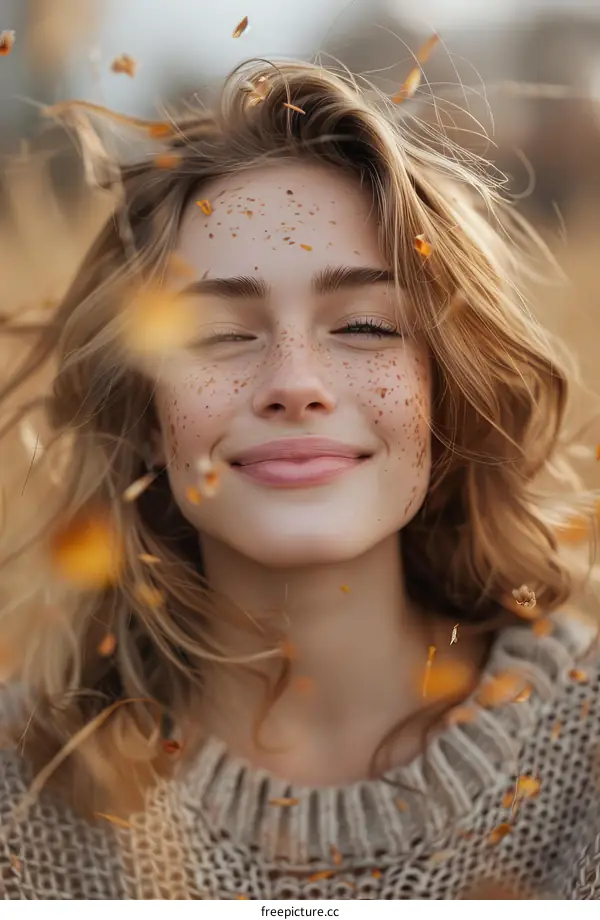 Autumnal Beauty Portrait of a Woman