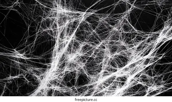 Spooky Halloween Spider Web Background
