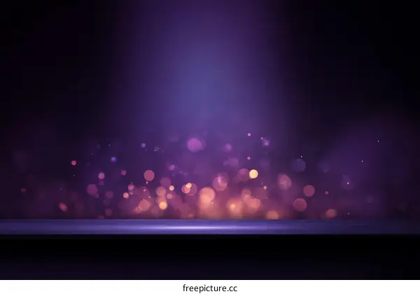 Purple Abstract Background with Bokeh Lights