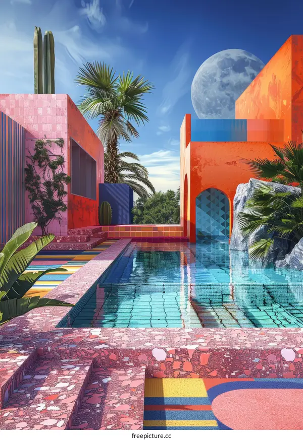 Surreal Tropical Pool