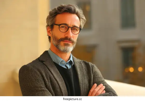 Caucasian Man in Formal Attire Portrait