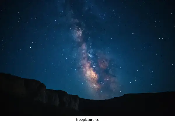 starry night sky milky way galaxy stars