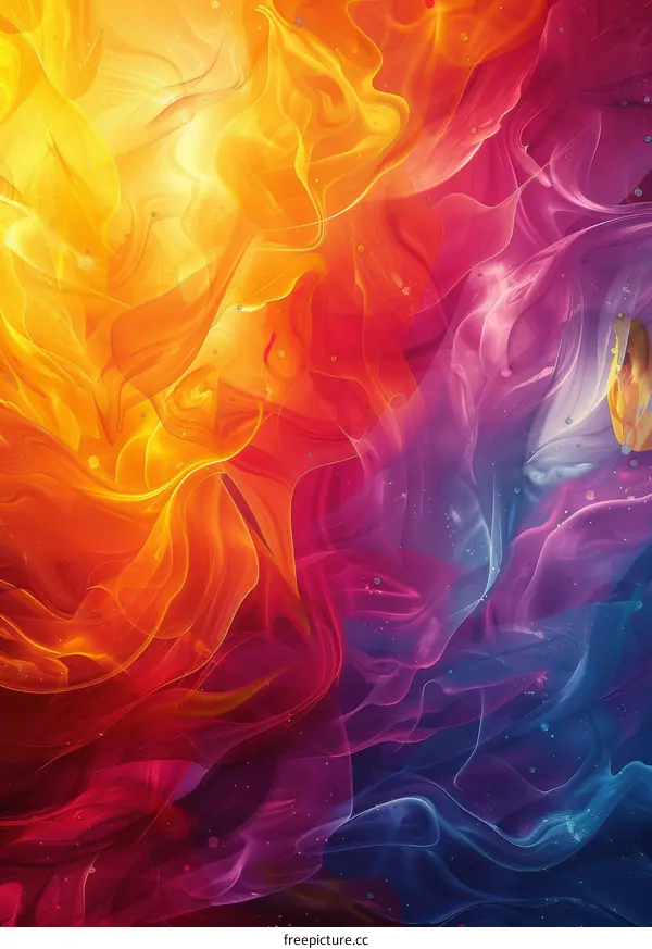 Abstract Colorful Liquid Swirl Background