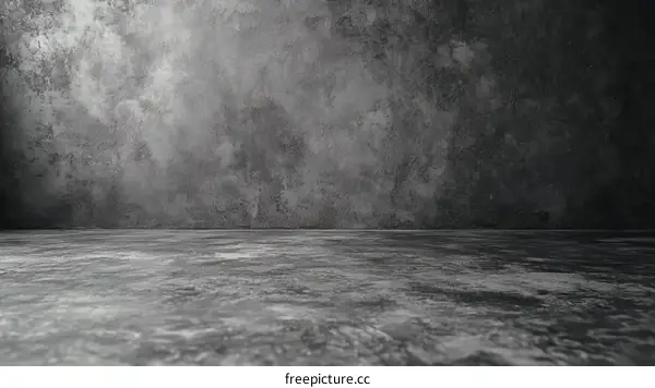 Empty Gray Concrete Studio Background