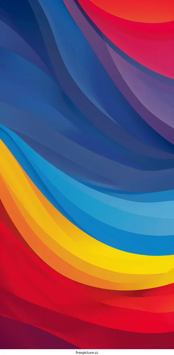 Abstract Colorful Wave Pattern Background