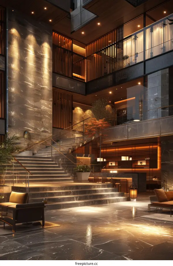 Modern Luxurious Hotel Lobby Interior Design