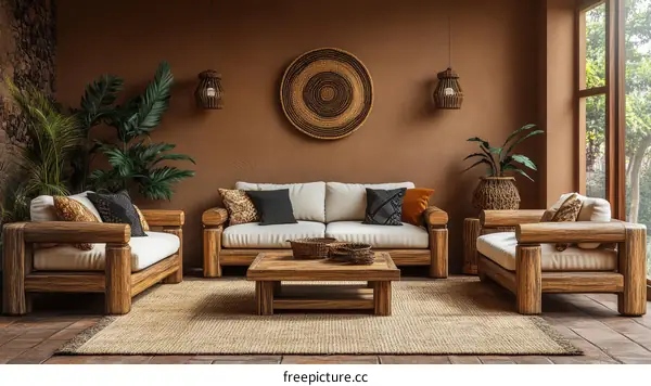 Rustic Modern Living Room Design