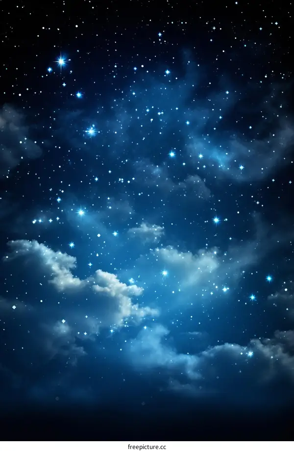 Milky Way Galaxy Over Night Sky