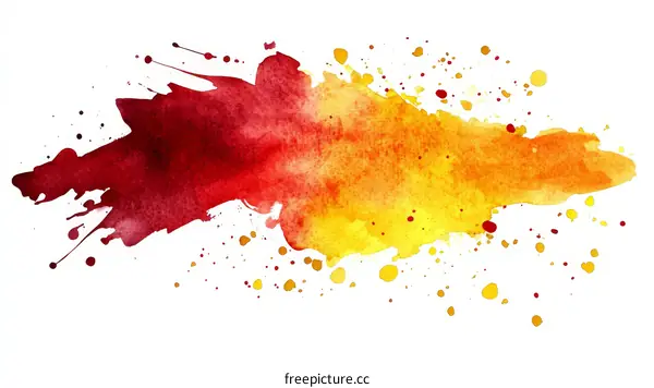 Abstract Watercolor Splashes with Gradient Colors