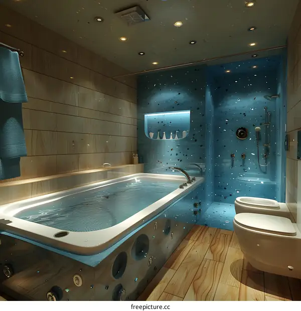 Modern Bathroom Interior Design with Futuristic Elements